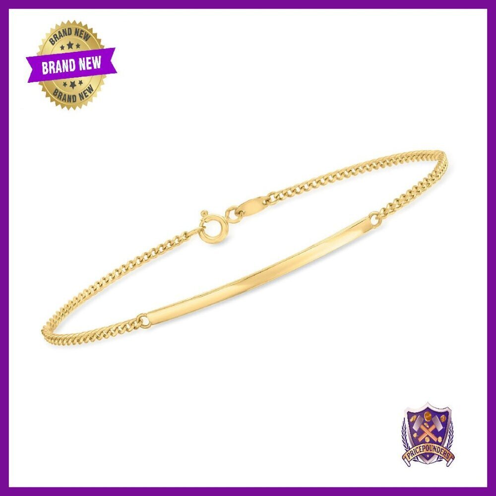 10kt Gold Curb Link Bracelet 7in Lobster Clasp Everyday Wear